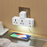 Universal Power Socket With Night Lamp