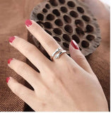 PURE SILVER LOVE HUGGING HAND RING