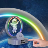 Astronaut Magnetic Levitation Bluetooth Speaker - RGB Atmosphere Lamp|Wireless Charger