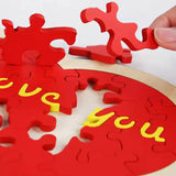 Heart Shape Puzzle Say I Love You in 100 Languages
