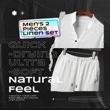 Men's 2 Pieces Linen Set Summer Outfits