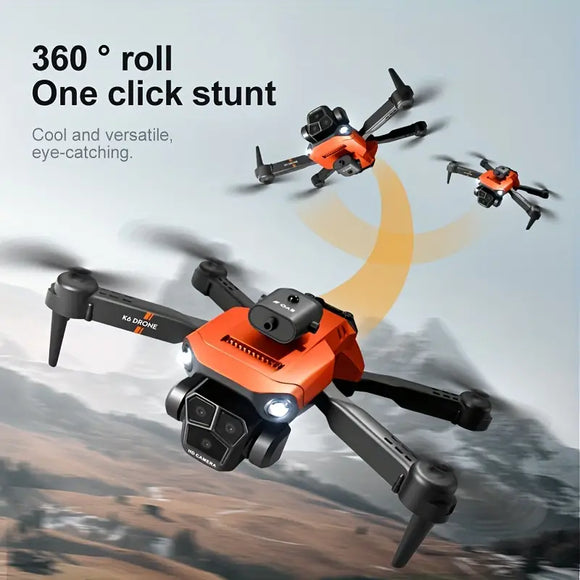 K6 MAX Triple-Camera Drone 4K HD Optical Flow Positioning 360° Obstacle Avoidance Foldable Quadcopter Wifi FPV RC Toys Drone
