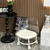 Heavy Duty Rolling Transparent Chair